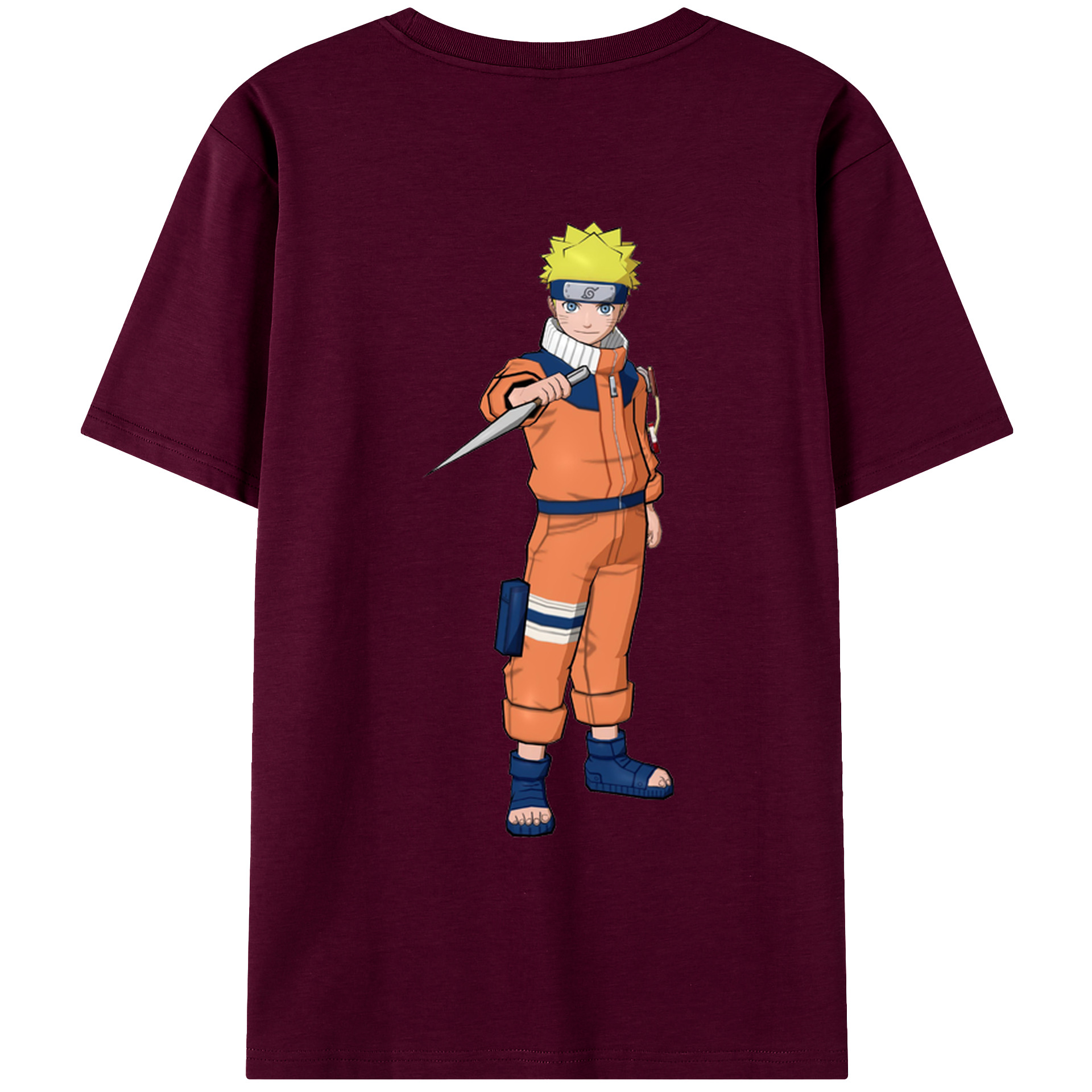 （画像用） NARUTO -ナルト- うずまき ナルト Uzumaki Naruto レディース半袖Tシャツ(バックプリント)
